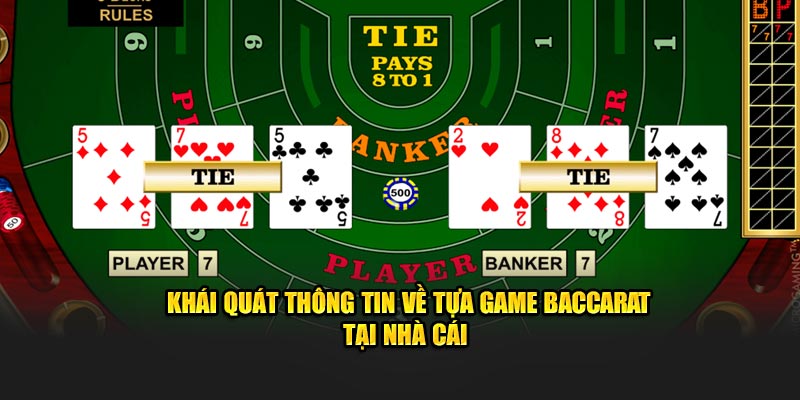 Khái quát thông tin về tựa game baccarat tại nhà cái 