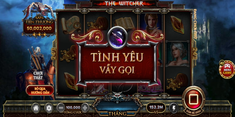 Tăng cấp độ thưởng - Tính năng độc đáo trong tựa game nổ hũ Witcher